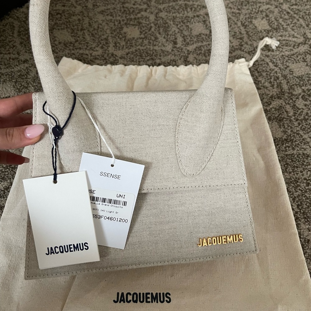 JACQUEMUS Beige Le Papier 'Le Grand Chiquito' Bag